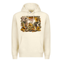 Sandshell western charolais bull Premium Hoodie - LillyAllenDesigns