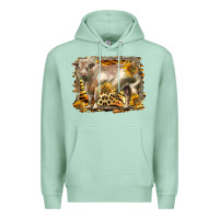 Seafoam western charolais bull Premium Hoodie - LillyAllenDesigns