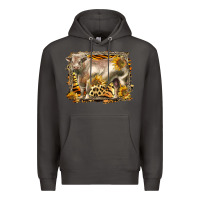 Smoke western charolais bull Premium Hoodie - LillyAllenDesigns