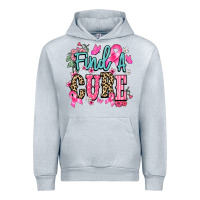 Heather Grey find a cure Urban Hoodie - NancyCooperArtShop