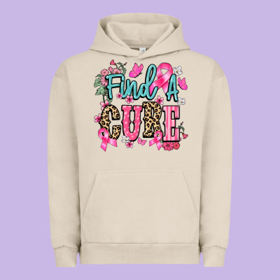 Find A Cure Urban Hoodie Designed By Nancycooperartshop