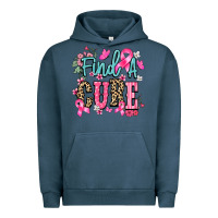 Pigment Midnight Navy find a cure Urban Hoodie - NancyCooperArtShop