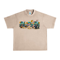 French Oak western farm trucks farm animals Urban Heavy Tee - FaDigitalArtStudio