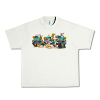 Pistachio western farm trucks farm animals Urban Heavy Tee - FaDigitalArtStudio