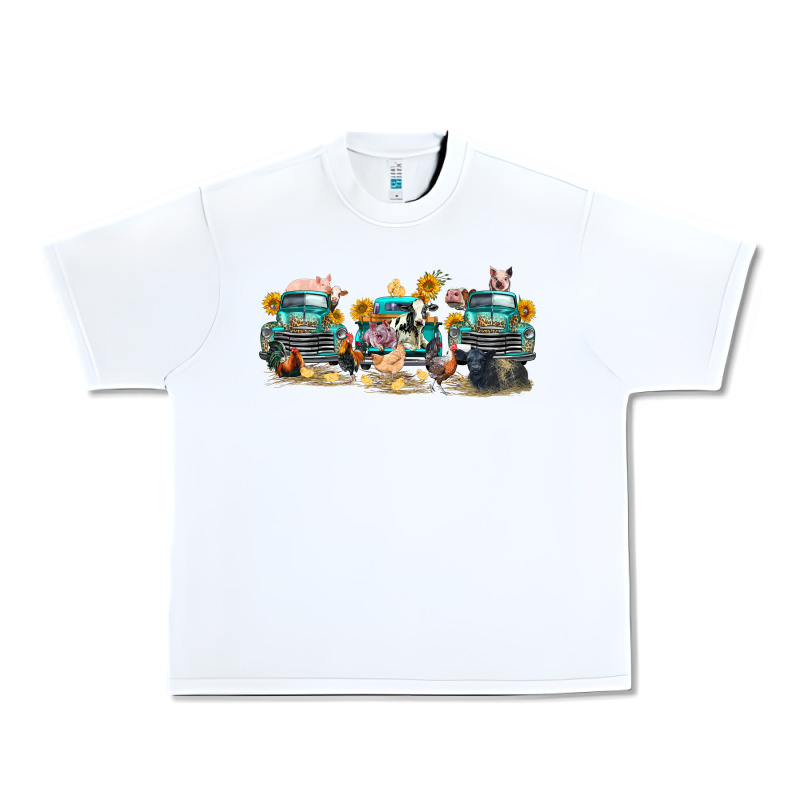 Western Farm Trucks Farm Animals Urban Heavy Tee by FaDigitalArtStudio | Teevron
