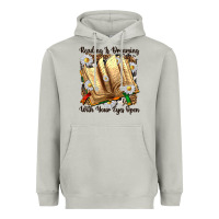 Moon Dust reading is dreaming with your eyes open Heavyweight Hoodie - NancyCooperArtShop