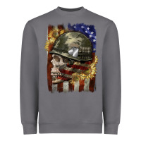 Storm Army skull 4th of july Heavyweight Sweatshirt - CowGirlArtShop