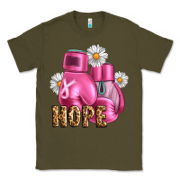 Army Green Breast Cancer Boxing Gloves Classic Tee - Artiststas