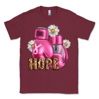 Burgundy Breast Cancer Boxing Gloves Classic Tee - Artiststas