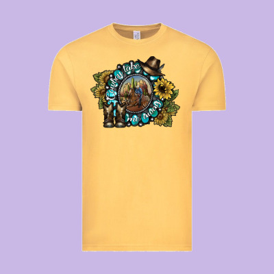 Cowboy Take Me Away 2 Vintage Tee Designed By Sublimationcraftshop
