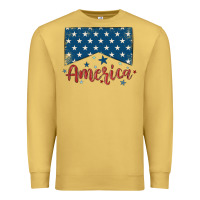 Antique Gold America Premium Sweatshirt - MaliasSmallBusiness