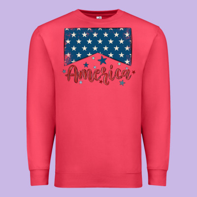 America Premium Sweatshirt Designed By Maliassmallbusiness