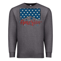 Charcoal Heather America Premium Sweatshirt - MaliasSmallBusiness