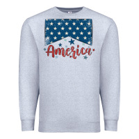 Heather Grey America Premium Sweatshirt - MaliasSmallBusiness