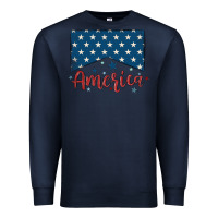 Navy America Premium Sweatshirt - MaliasSmallBusiness