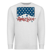 Oatmeal Heather America Premium Sweatshirt - MaliasSmallBusiness