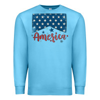 Ocean Blue America Premium Sweatshirt - MaliasSmallBusiness