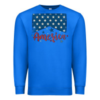 True Royal America Premium Sweatshirt - MaliasSmallBusiness