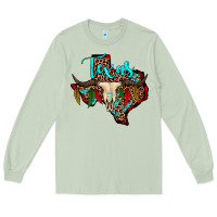 Matcha bullskull texas map Long Sleeve Tee - JahusDesignShop