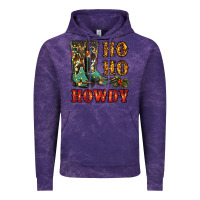 Cloud Purple christmas cowboy boots ho ho howdy Vintage Hoodie - RanaPortraitStore