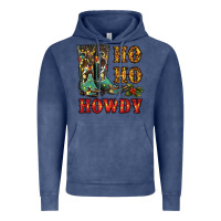 Vintage Denim christmas cowboy boots ho ho howdy Vintage Hoodie - RanaPortraitStore