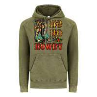 Vintage Olive christmas cowboy boots ho ho howdy Vintage Hoodie - RanaPortraitStore