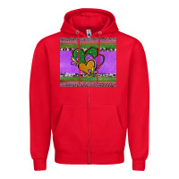 Red mardi gras hearts and fleur de lis Zipper Hoodie - Jasminsmagicworld
