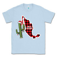 Dusty Blue Merry Christmas Classic Tee - CowhideDigitalArt