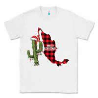 White Merry Christmas Classic Tee - CowhideDigitalArt