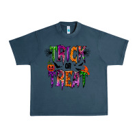 Midnight Navy trick or treat Urban Heavy Tee - RacoonDesign