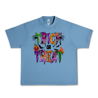 Pebble Blue trick or treat Urban Heavy Tee - RacoonDesign