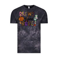Cloud Black Brews And Boos Vintage Tee - CowhideDigitalArt