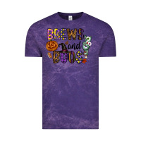 Cloud Purple Brews And Boos Vintage Tee - CowhideDigitalArt