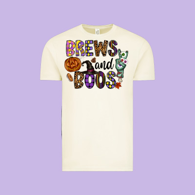 Brews And Boos Vintage Tee Designed By Cowhidedigitalart