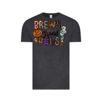 Vintage Black Brews And Boos Vintage Tee - CowhideDigitalArt
