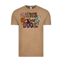 Vintage Coffee Brews And Boos Vintage Tee - CowhideDigitalArt