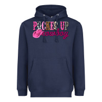 Navy pucker up cowboy Heavyweight Hoodie - NancyCooperArtShop