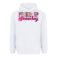 White pucker up cowboy Heavyweight Hoodie - NancyCooperArtShop