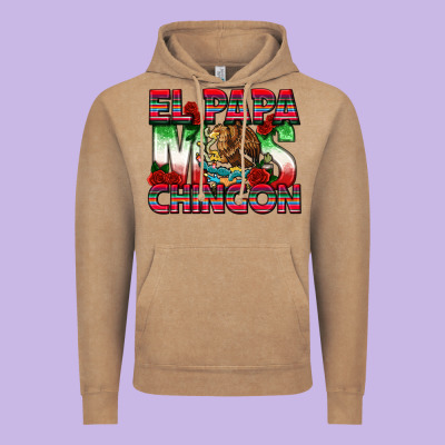El Papa Mas Chingon Vintage Hoodie Designed By Texasbilliewilder