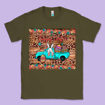 Happy Easter Truck Classic Tee Designed By Jahusdesignshop