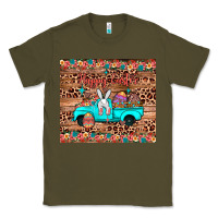 Army Green happy easter truck Classic Tee - JahusDesignShop
