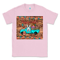 Bubblegum Pink happy easter truck Classic Tee - JahusDesignShop