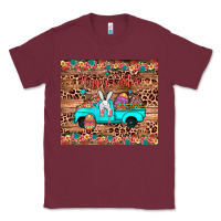 Burgundy happy easter truck Classic Tee - JahusDesignShop