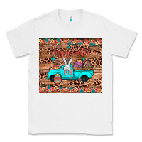 White happy easter truck Classic Tee - JahusDesignShop