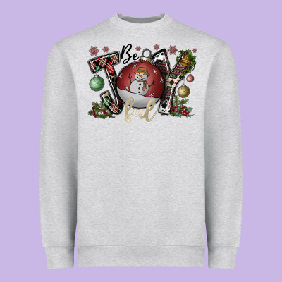 Be Joy Ful Heavyweight Sweatshirt Designed By Cowhidedigitalart