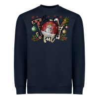 Navy be joy ful Heavyweight Sweatshirt - CowhideDigitalArt
