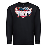 Black American junkie Premium Sweatshirt - NancyCooperArtShop