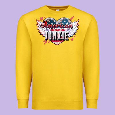 American Junkie Premium Sweatshirt Designed By Nancycooperartshop