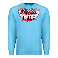 Ocean Blue American junkie Premium Sweatshirt - NancyCooperArtShop