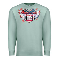Seafoam American junkie Premium Sweatshirt - NancyCooperArtShop
